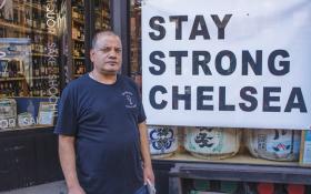 Message received: Binod Bhattarai, of Landmark Wine & Spirits — a stop on Sept. 24’s Chelsea Small Business Crawl. Photo by Naeisha Rose.